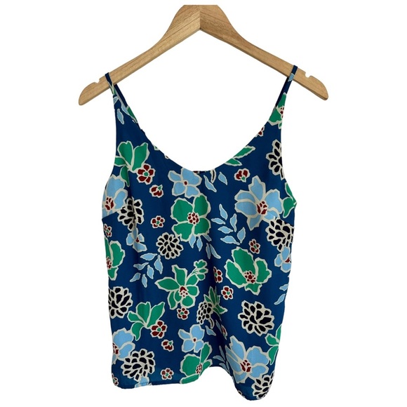 Banana Republic Factory Floral Tank Top Scoop Neck Size XS - Picture 7 of 9